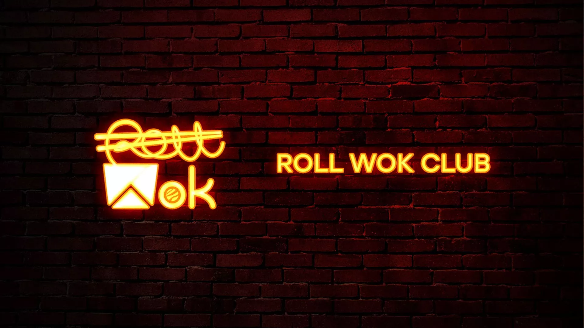Разработка интерьерной вывески суши-бара «Roll Wok Club» в Кинели