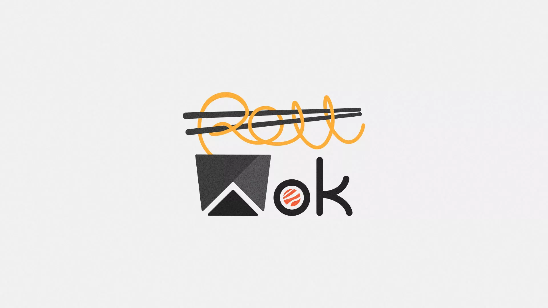 Разработка логотипа в Кинели для суши-бара «Roll Wok Club» Разработка логотипа в Кинели для суши-бара «Roll Wok Club»