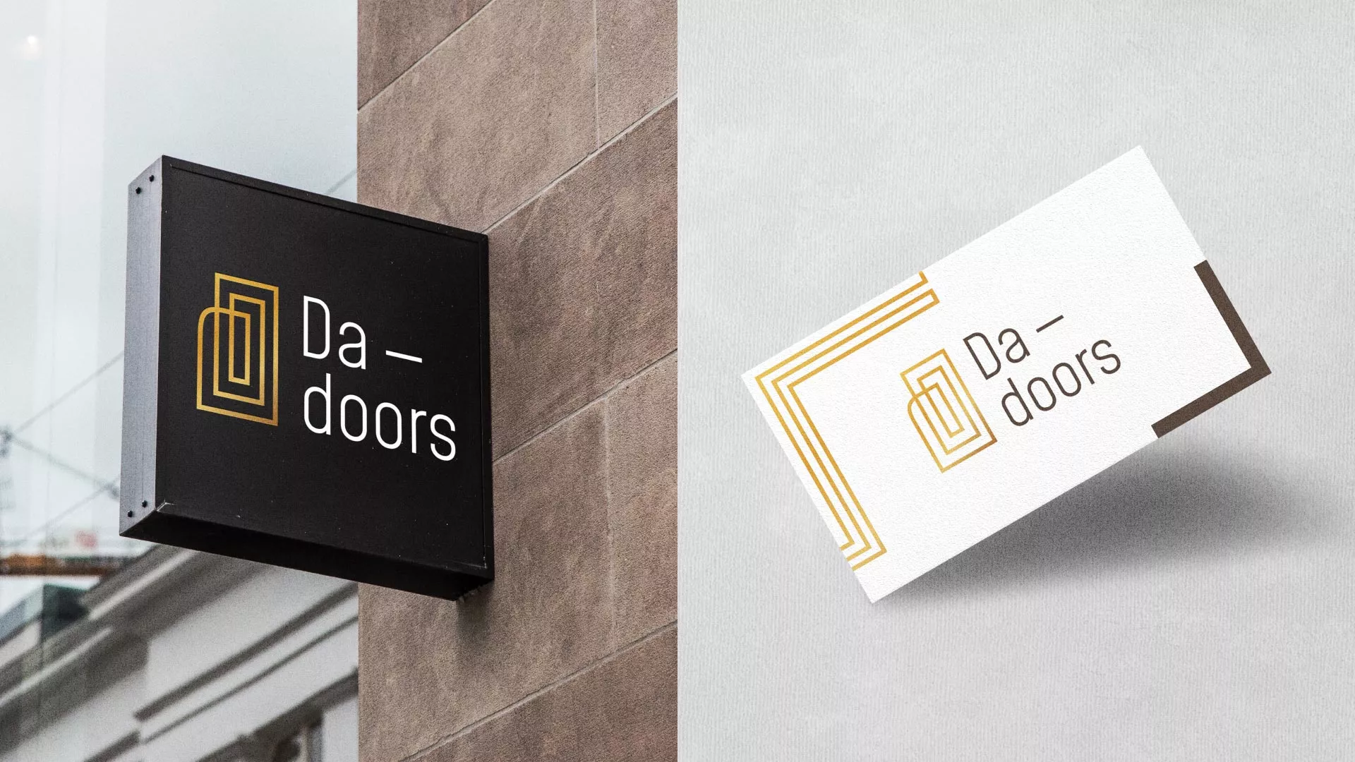 Разработка логотипа для компании «DA-DOORS» в Кинели